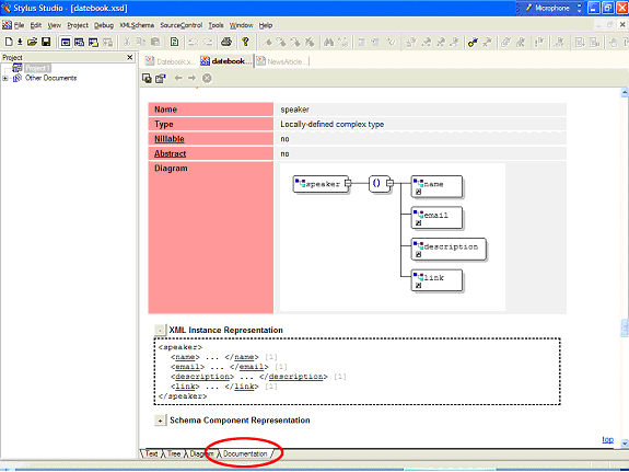 Generate XML Schema Documentation