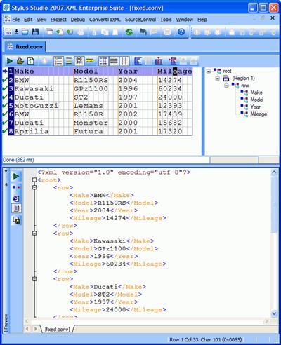 Executing the conversion (Click to enlarge)