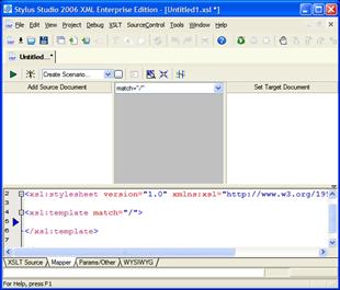 EDI to EDI Mapping — File|Open|XSLT: Mapper (before) (Click to enlarge)