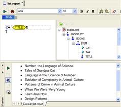 XML Publisher Lists (Click to enlarge)